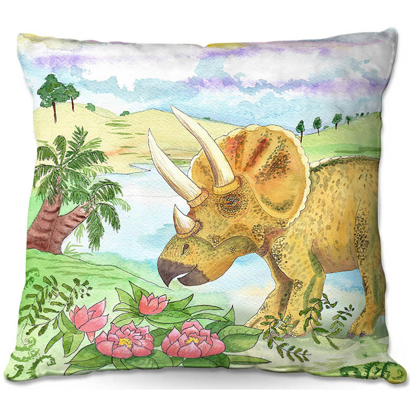 East Urban Home Couch Dinosaur II Throw Pillow Wayfair